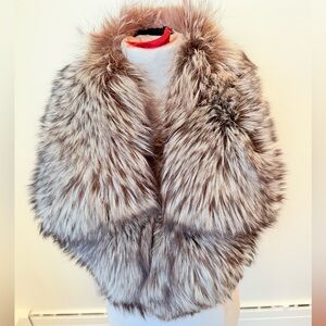 Vintage Real Fox Fur Capelette Shawl Wrap | Fur collar | Fur wrap shawl bolero